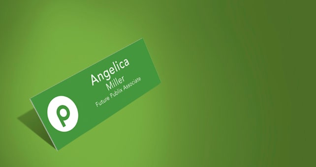 Future Publix Associate Name Tag