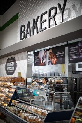 Associate working in the bakery department
