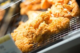 Publix fried chicken tenders close up
