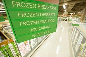 Frozen food aisle directory