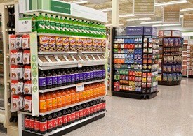 Grocery endcap displays
