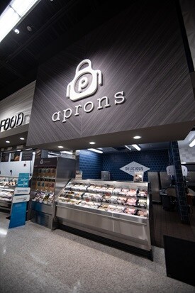 Publix Aprons meals section of meat department with new decor