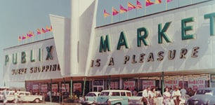 Publix Supermarket store front from 1950s