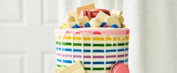 Rainbow Celebration birthday cake