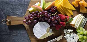 fruit and cheese board